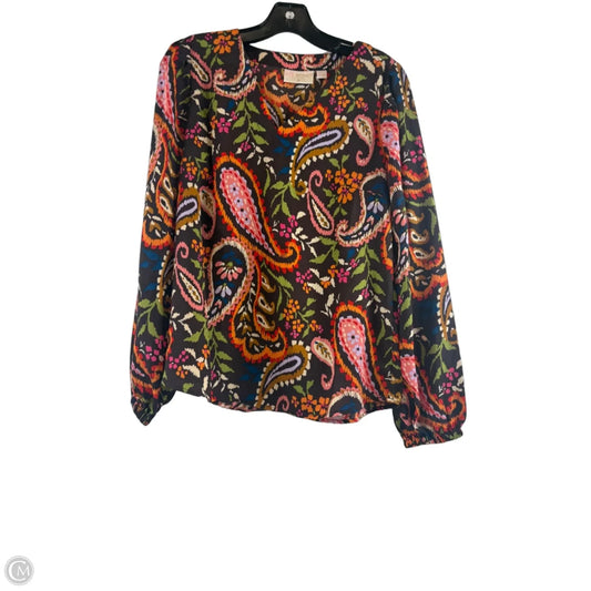 Top Long Sleeve By Belle By Kim Gravel In Multi-colored, Size: Xs
