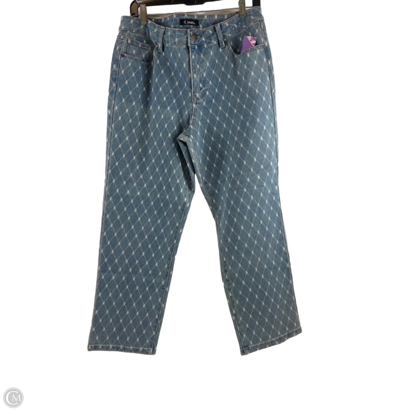 Jeans Straight By D Jeans In Blue Denim, Size: 12