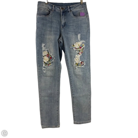 Jeans Skinny By Joseph Ribkoff In Blue Denim, Size: 12