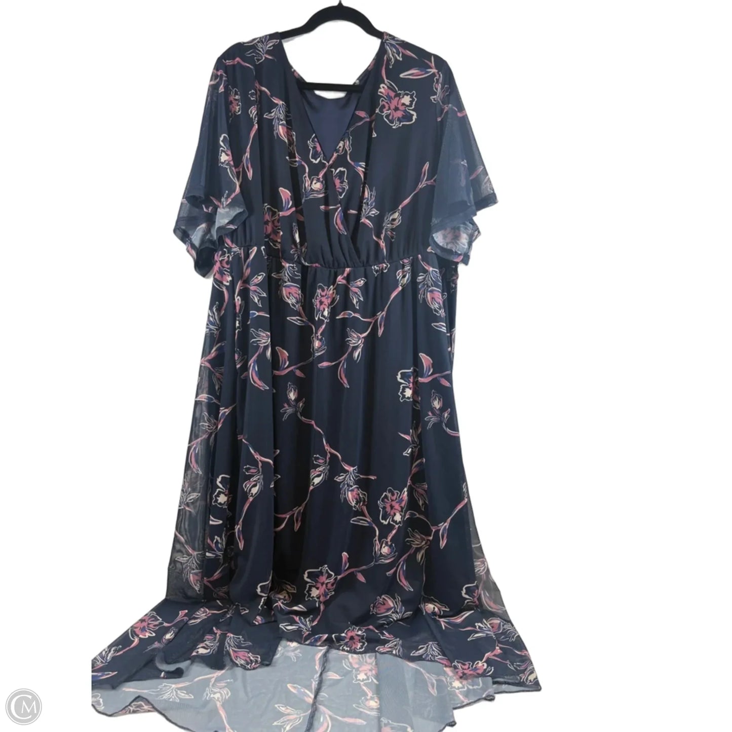 Dress Casual Midi By Bloomchic In Navy, Size: 3x