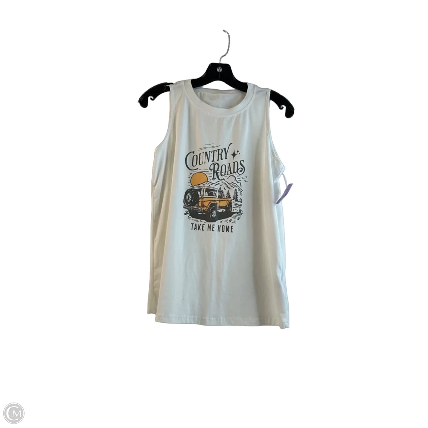 Tank Top By Shein In Black & White, Size: S