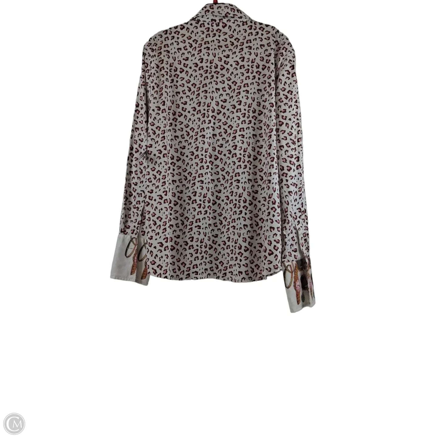 Top Long Sleeve By Clothes Mentor In Brown & Pink, Size: Xl