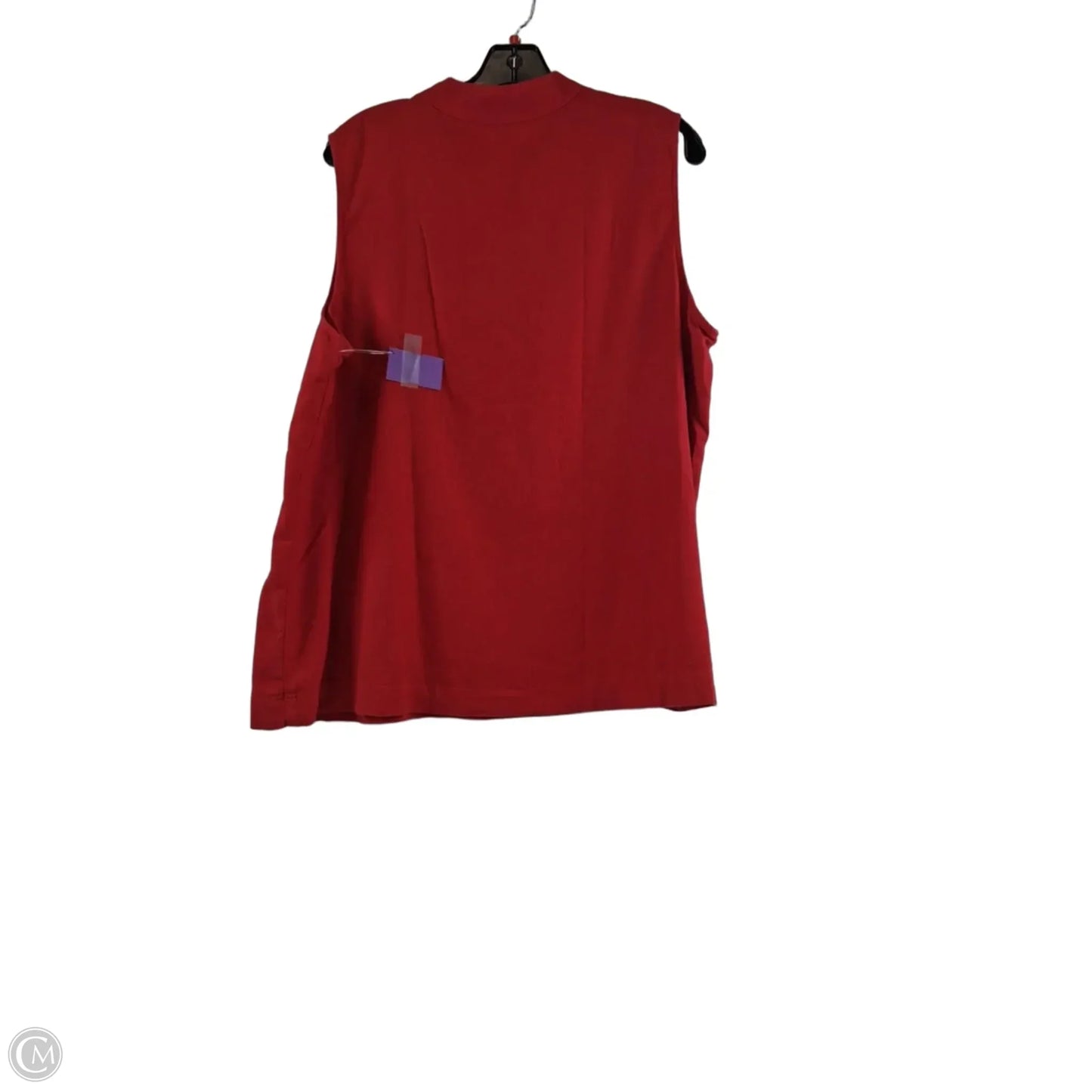Top Sleeveless Basic By Talbots In Red, Size: Xl