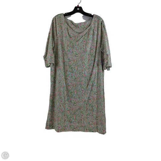 Dress Designer By Lilly Pulitzer In Green & Pink, Size: L
