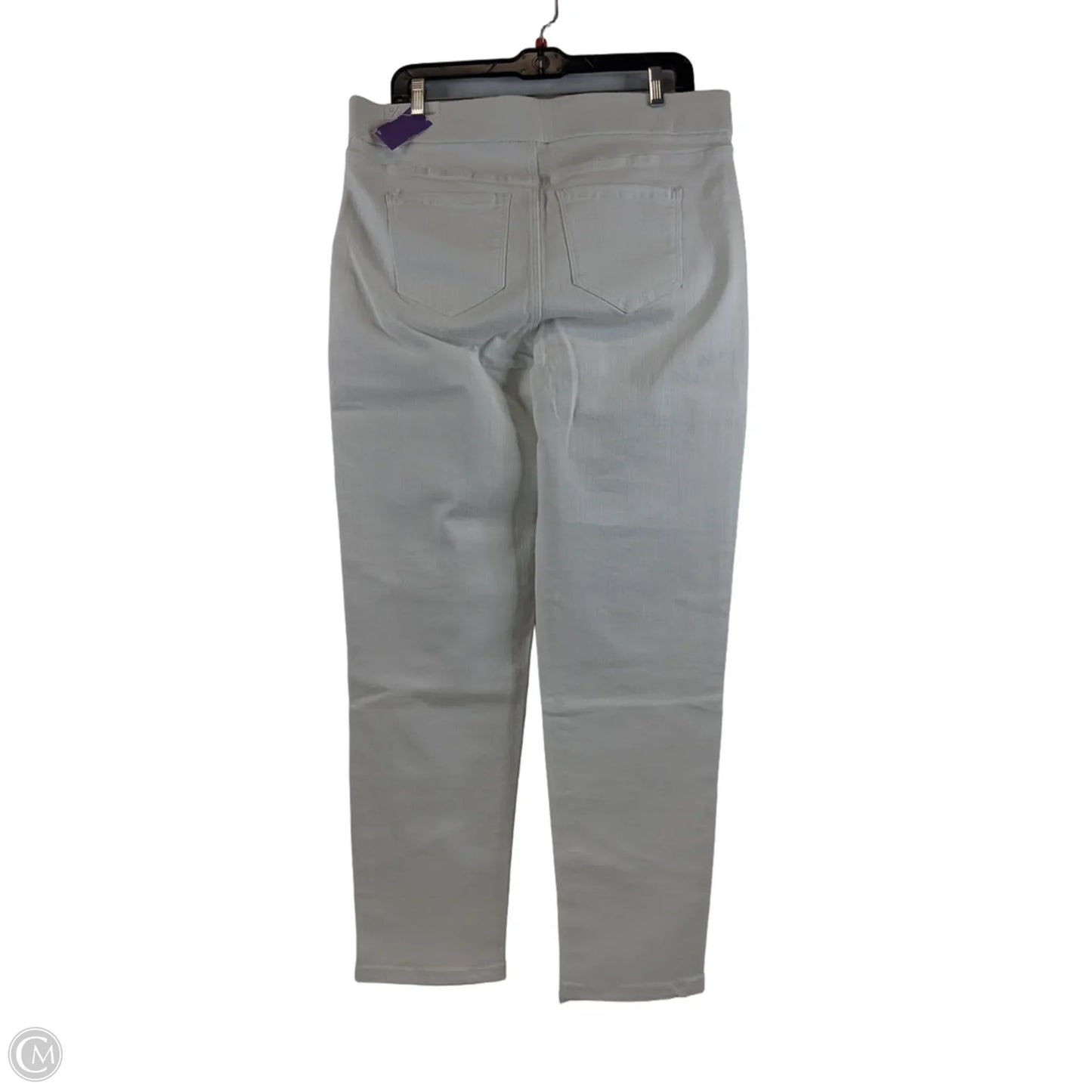 Jeans Straight By Liverpool In White Denim, Size: 12p