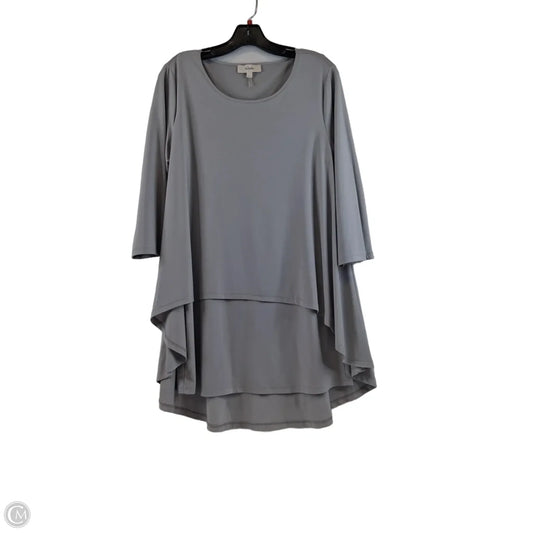 Top Long Sleeve By Clothes Mentor In Grey, Size: L