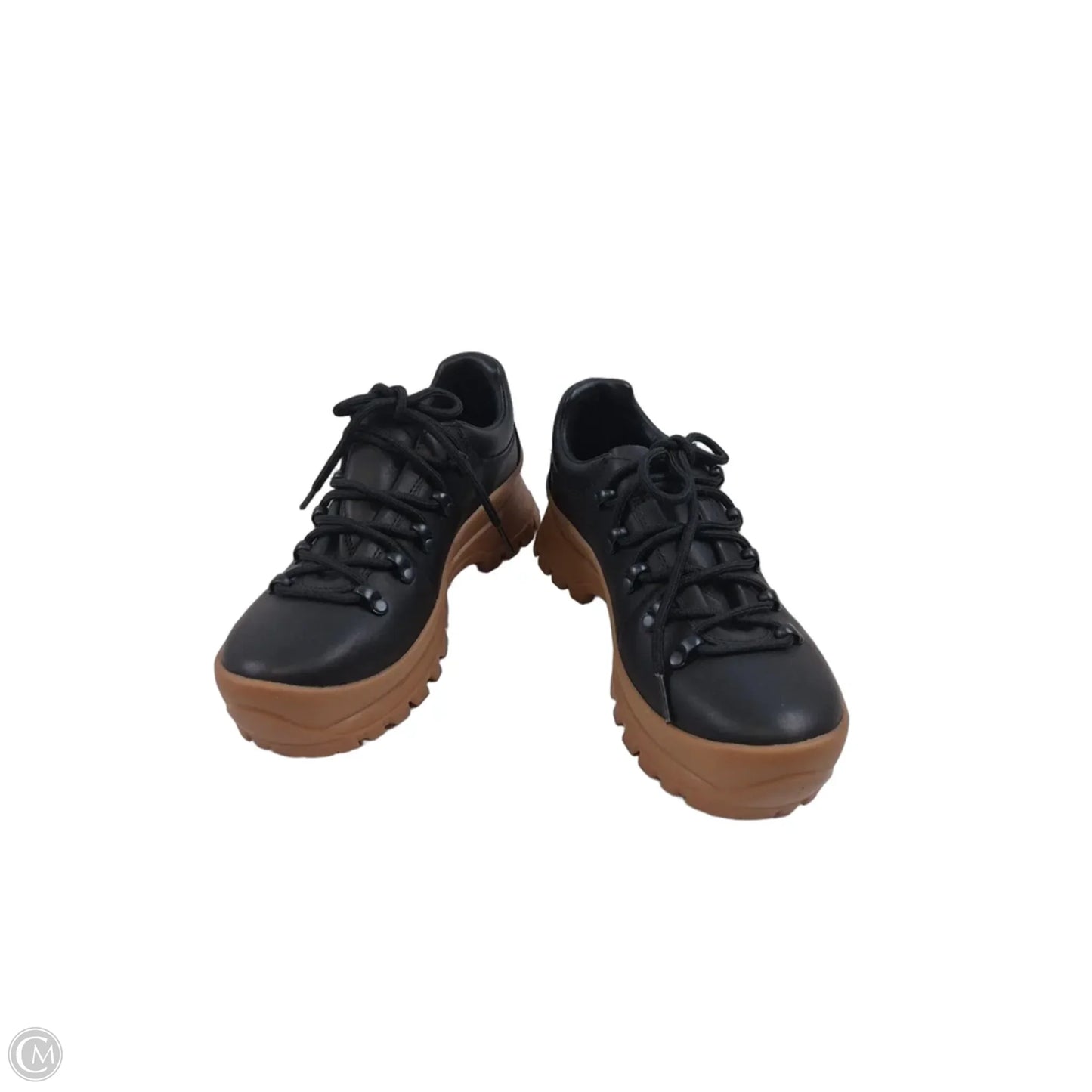 Shoes Hiking By Merrell In Black & Tan, Size: 7.5