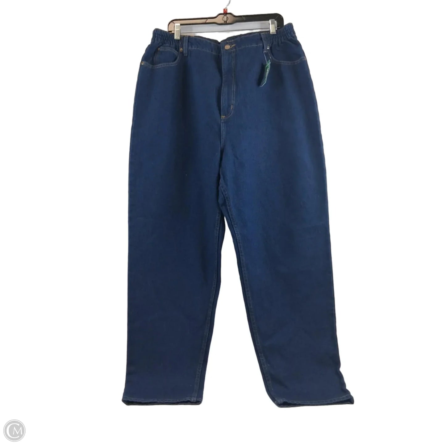 Jeans Straight By L.l. Bean In Blue Denim, Size: 20