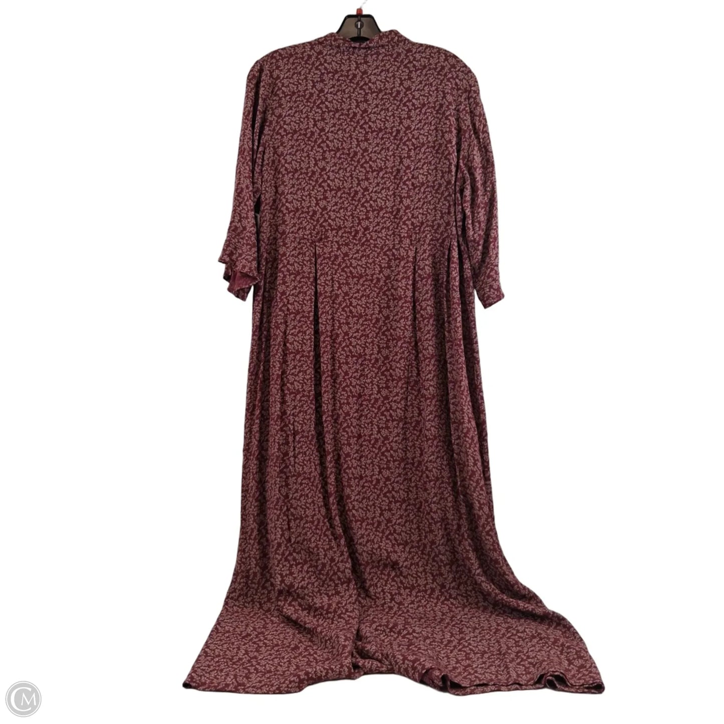 Dress Casual Maxi By L.l. Bean In Red & Tan, Size: Xl