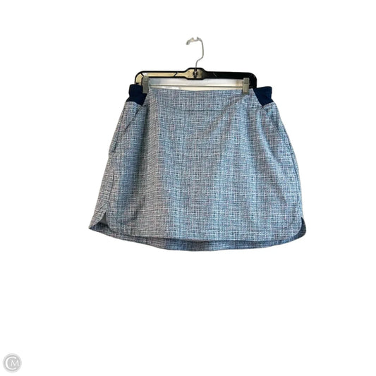 Athletic Skort By Clothes Mentor In Blue & Pink, Size: L