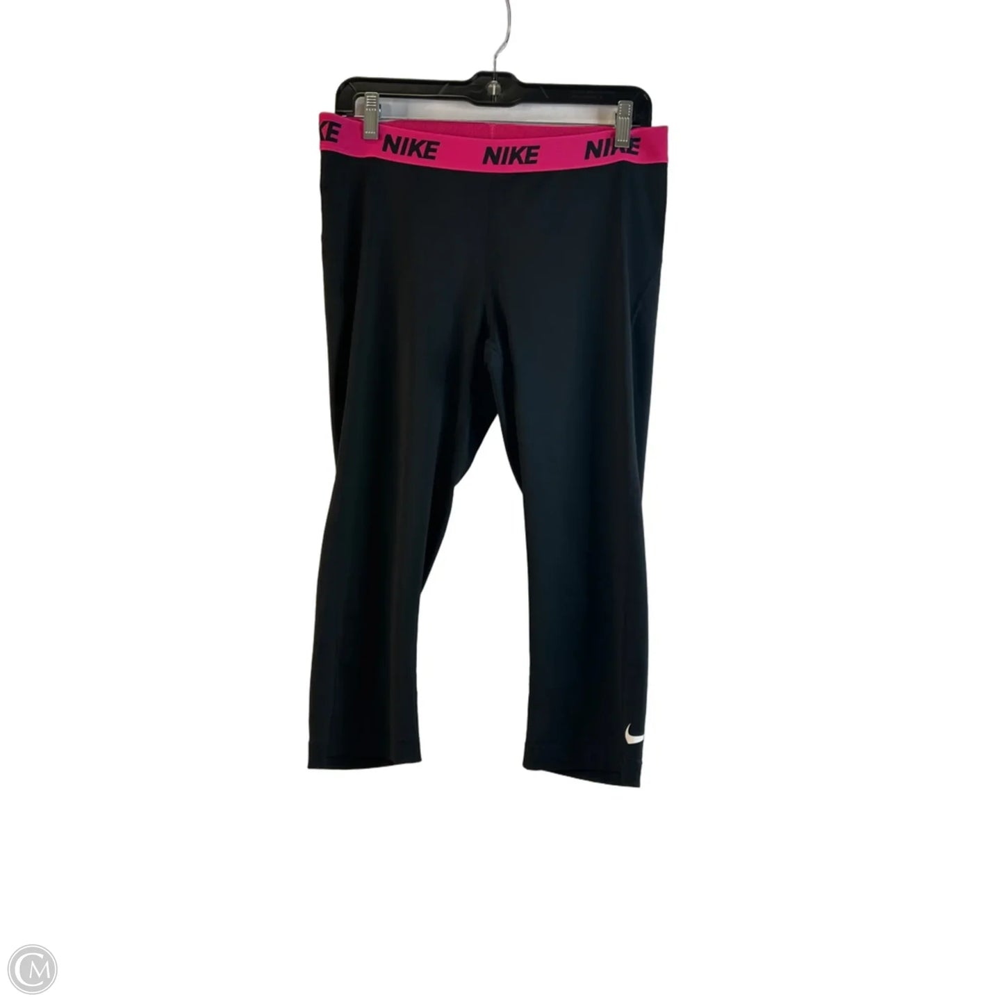 Athletic Leggings Capris By Nike Apparel In Black & Pink, Size: Xl