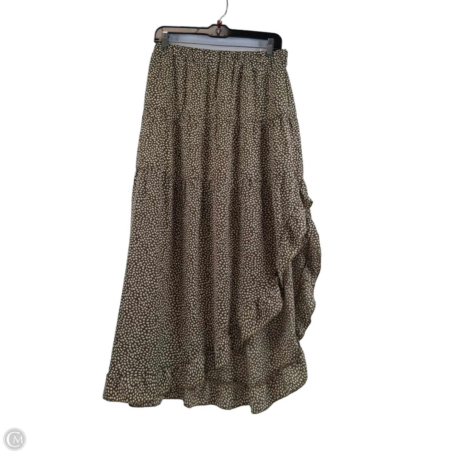Skirt Maxi By Btfbm In Green & White, Size: 8