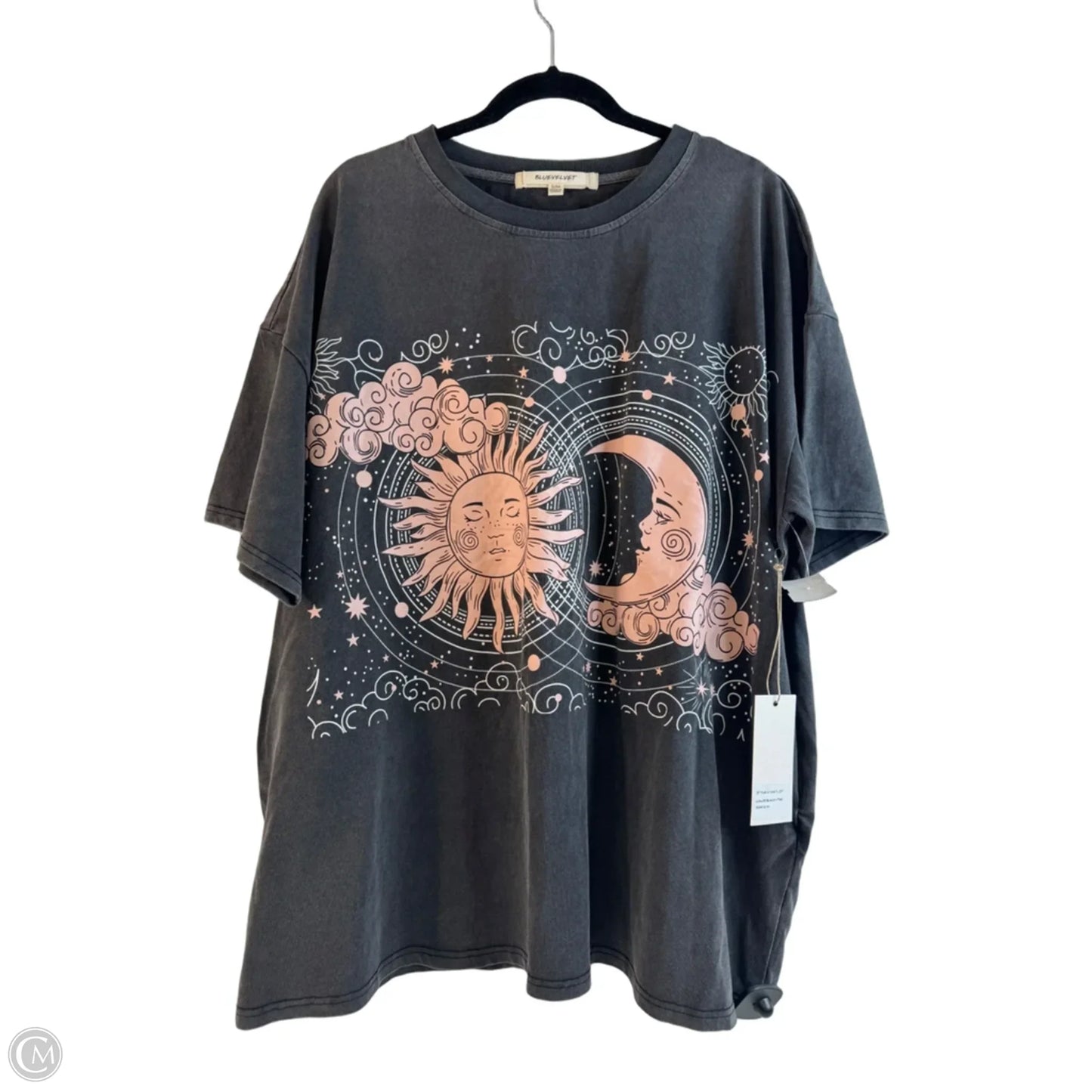 Top Short Sleeve By Clothes Mentor In Blue & Pink, Size: M