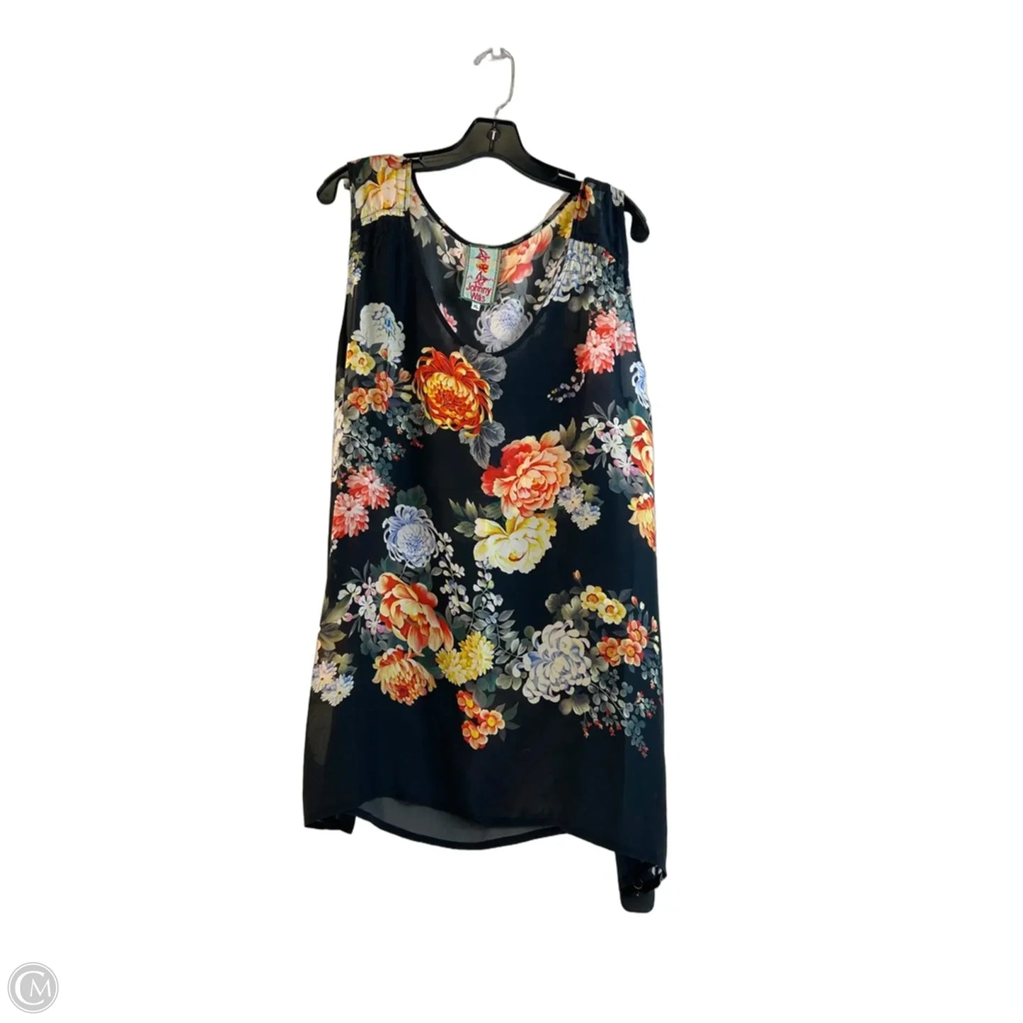 Top Sleeveless By Johnny Was In Floral Print, Size: Xl