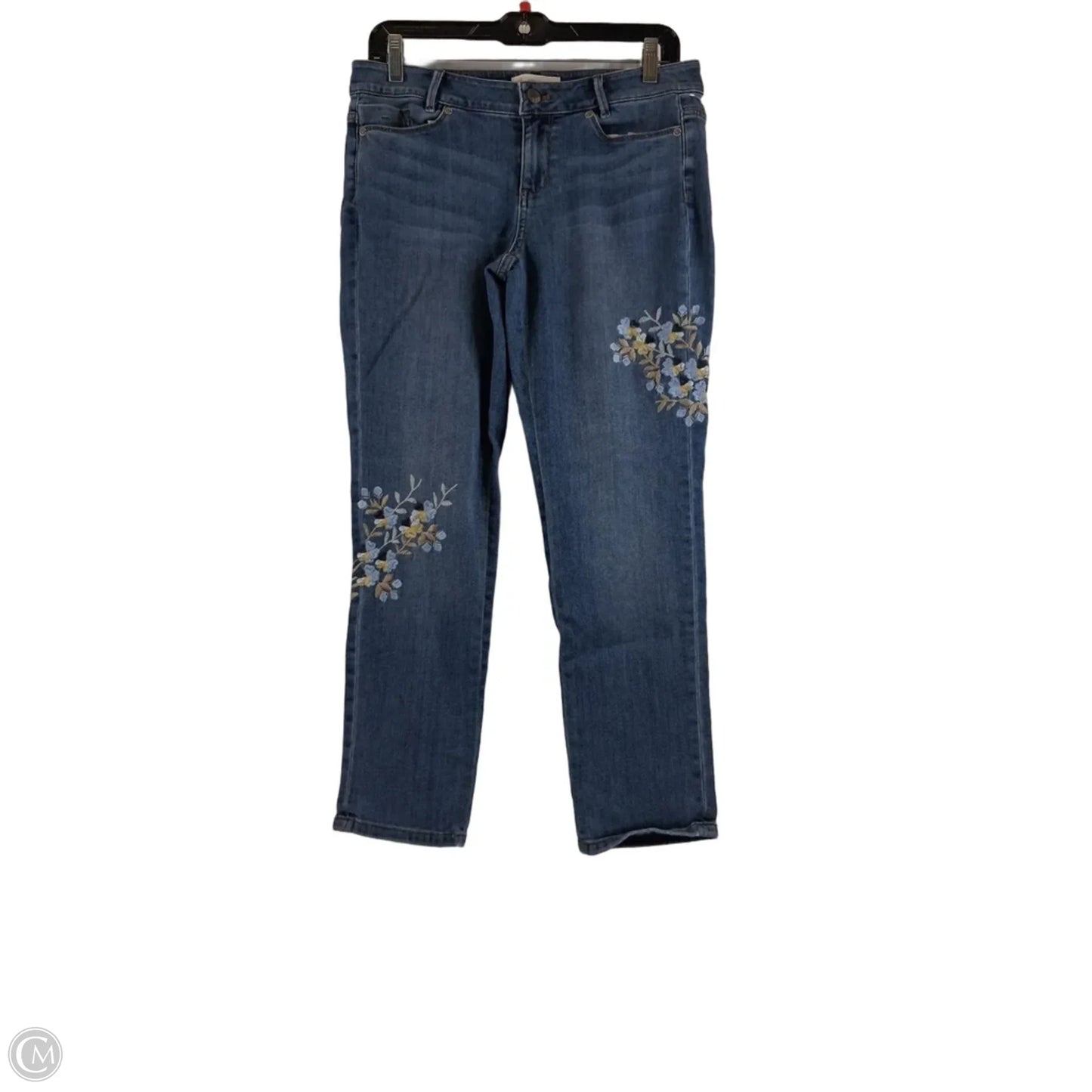 Jeans Straight By J. Jill In Blue Denim, Size: 6p