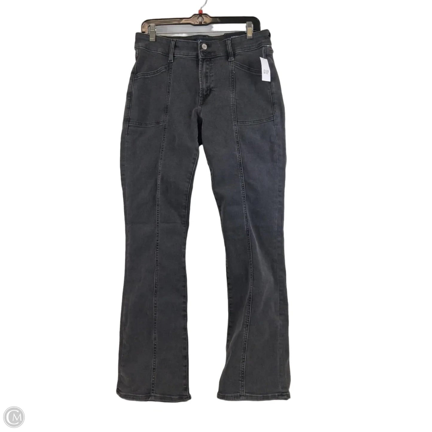 Jeans Boot Cut By Gap In Black Denim, Size: 10