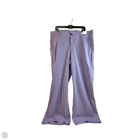 Pants Wide Leg By St Johns Bay In Purple, Size: 16