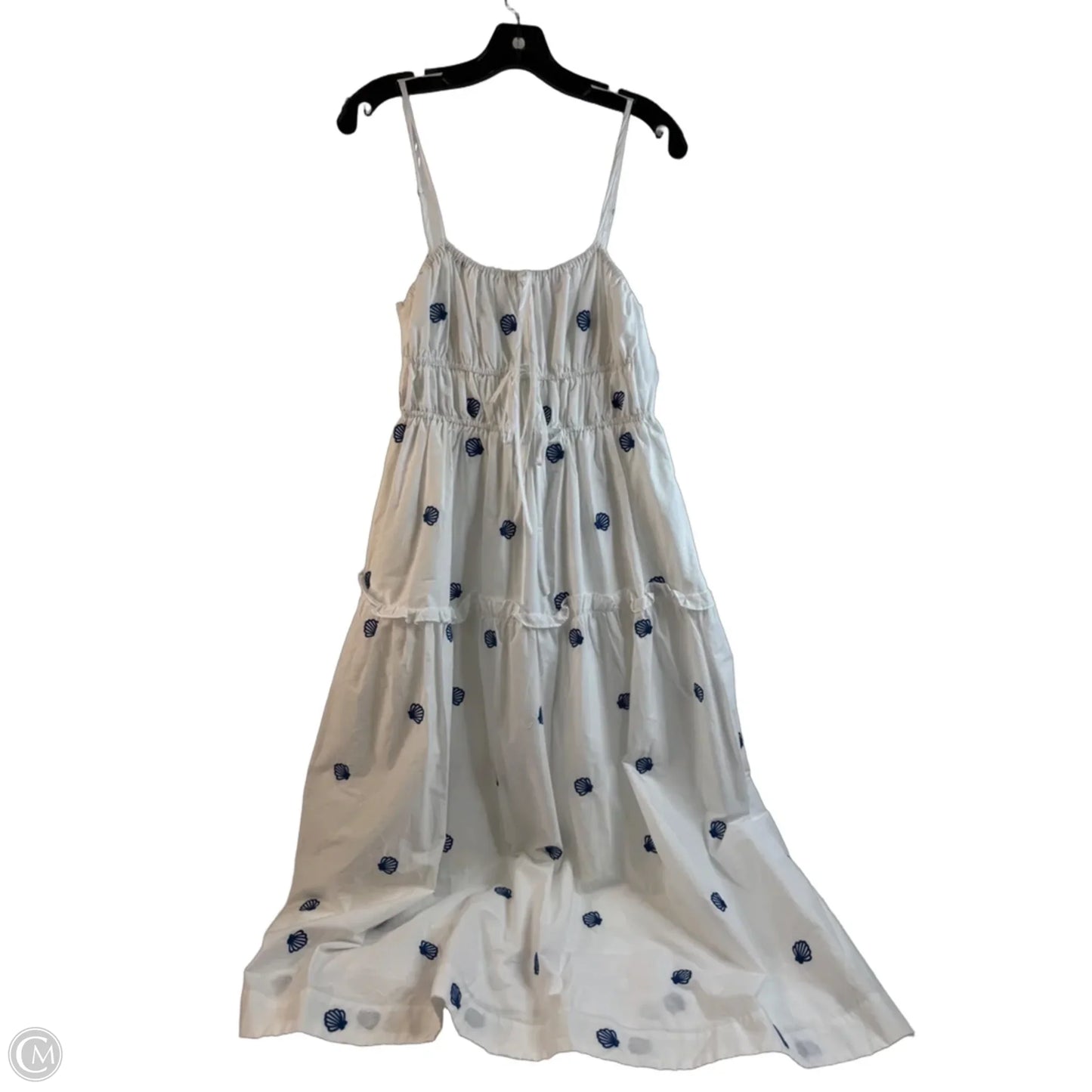 Dress Casual Maxi By Joie In Blue & White, Size: L