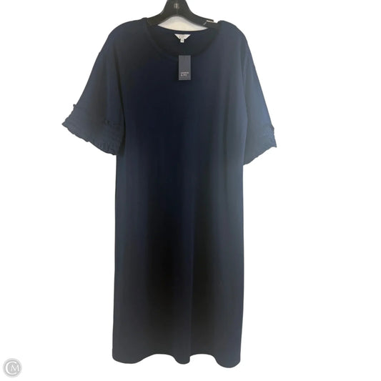 Dress Casual Midi By Crown And Ivy In Navy, Size: L