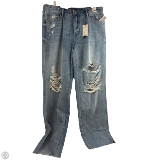 Jeans Straight By Judy Blue In Blue Denim, Size: 14