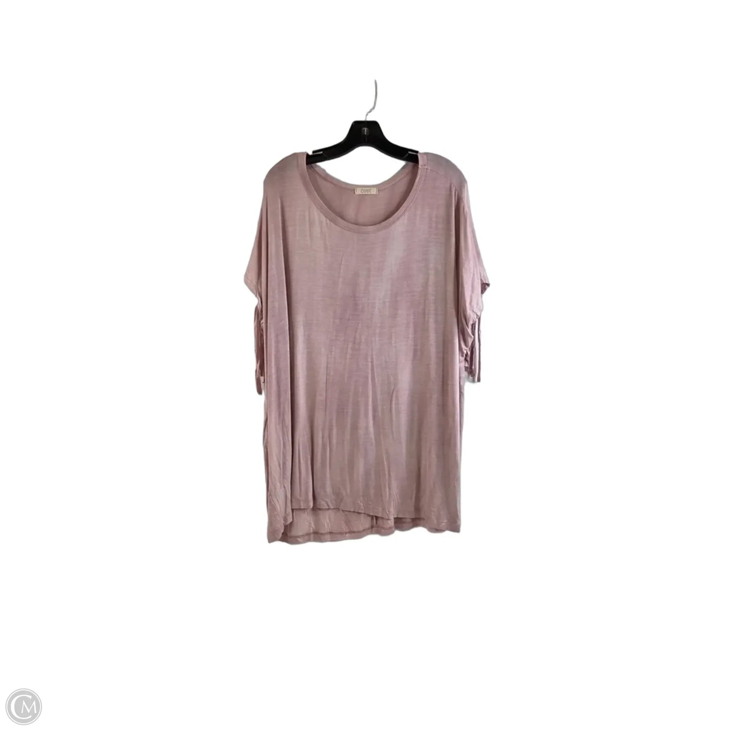 Top Short Sleeve By Oddi In Pink, Size: 2x