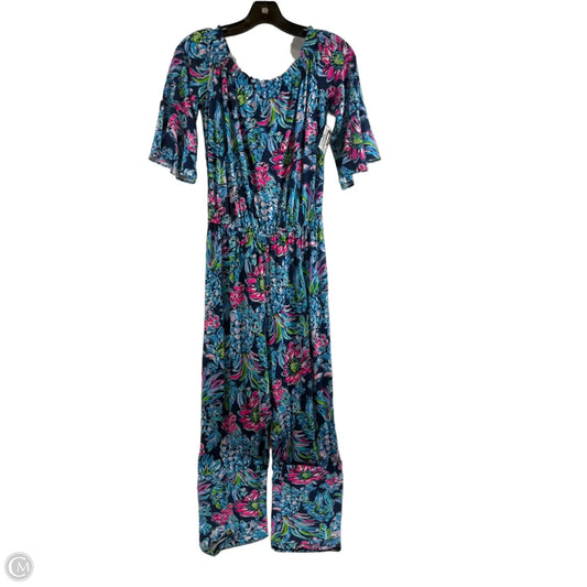 Jumpsuit Designer By Lilly Pulitzer In Blue & Green, Size: Xs