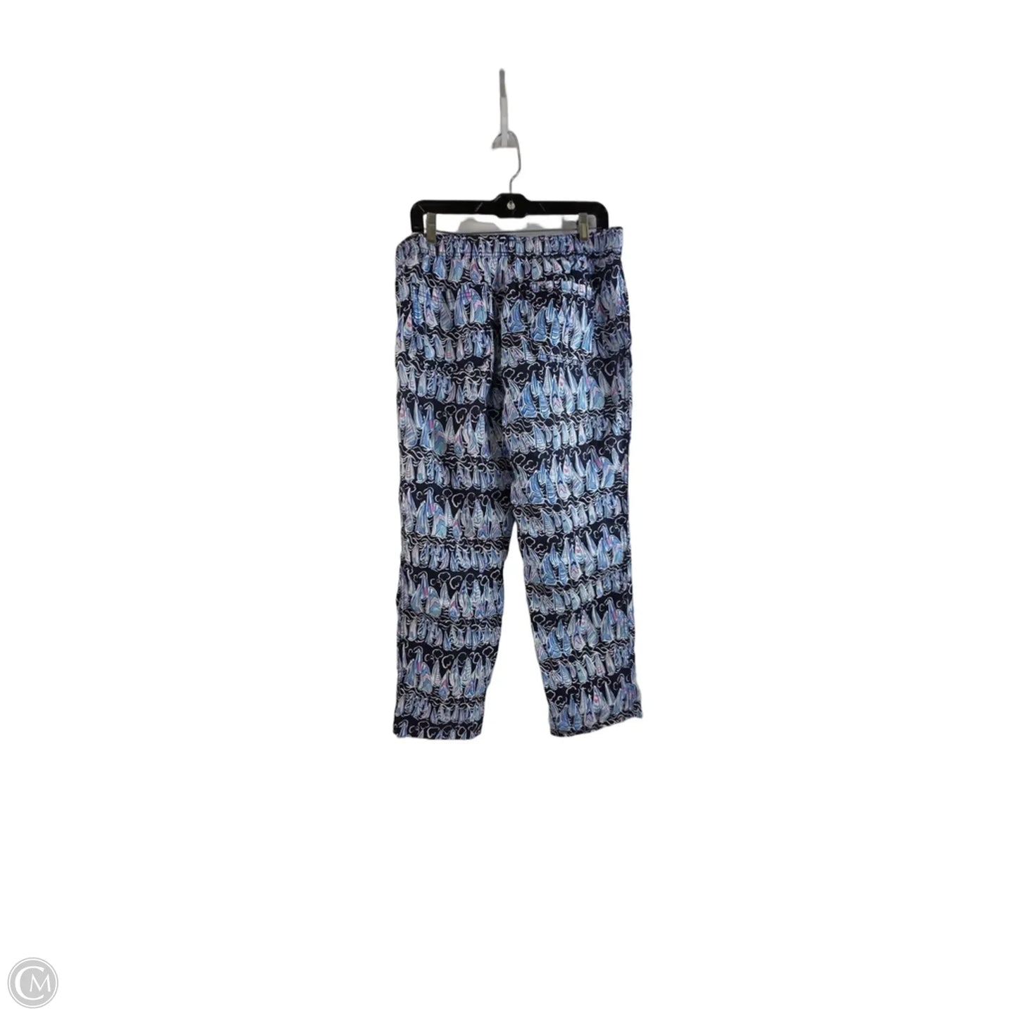 Pants Designer By Lilly Pulitzer In Blue & White, Size: M