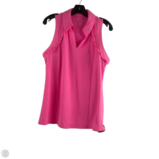 Top Sleeveless Designer By Lilly Pulitzer In Pink, Size: L