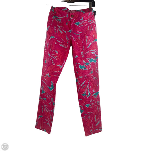 Pants Designer By Lilly Pulitzer In Blue & Pink, Size: Xs