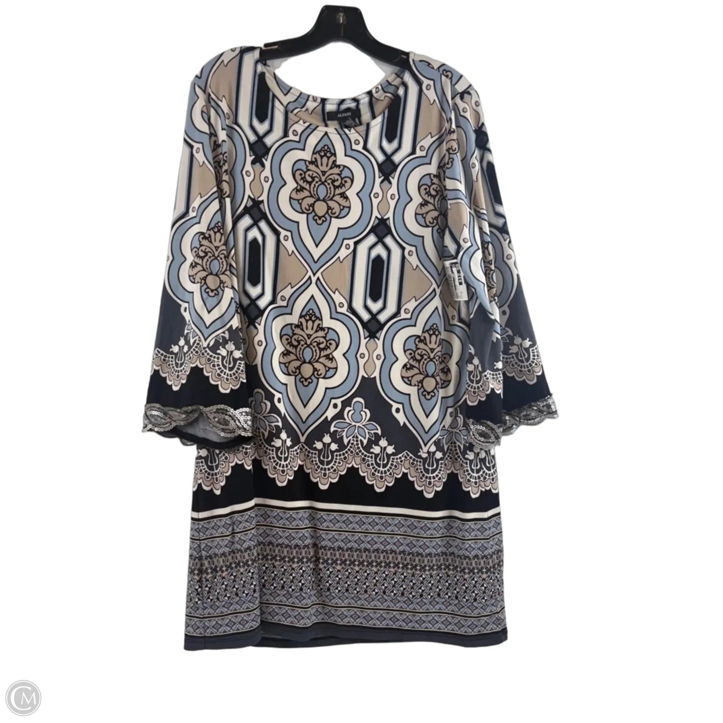 Dress Casual Short By Alfani In Blue & White, Size: Xl