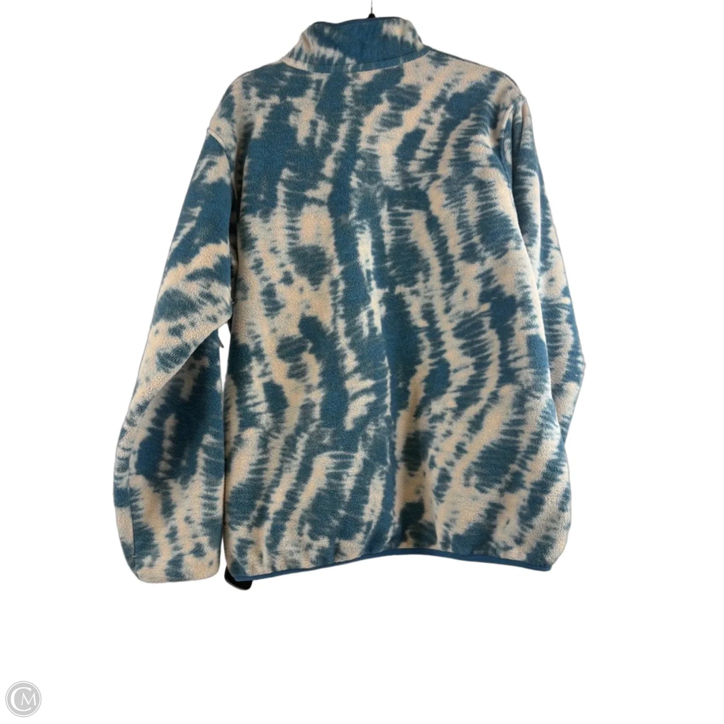 Athletic Fleece By Patagonia In Blue & Cream, Size: Xl