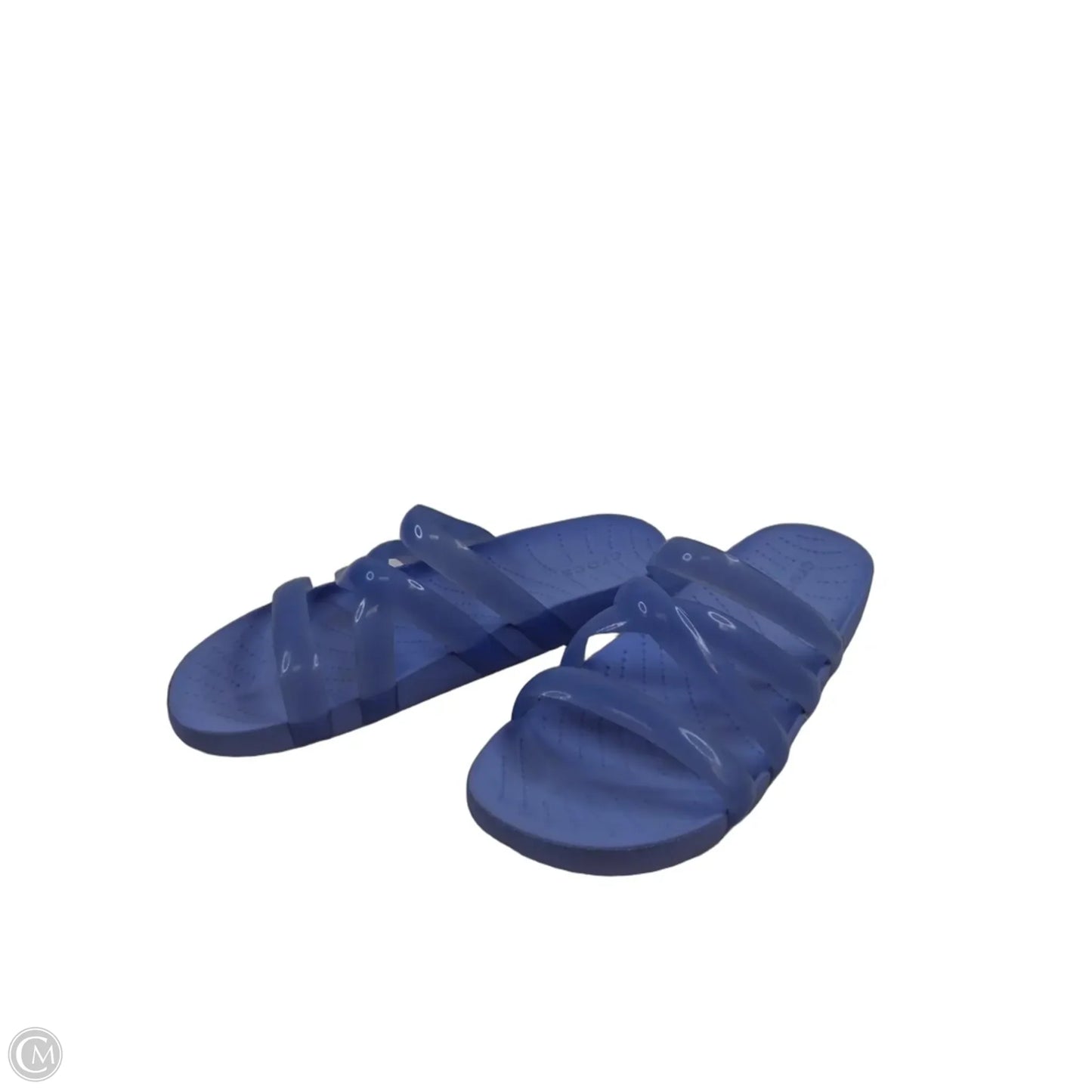 Sandals Flats By Crocs In Purple, Size: 9