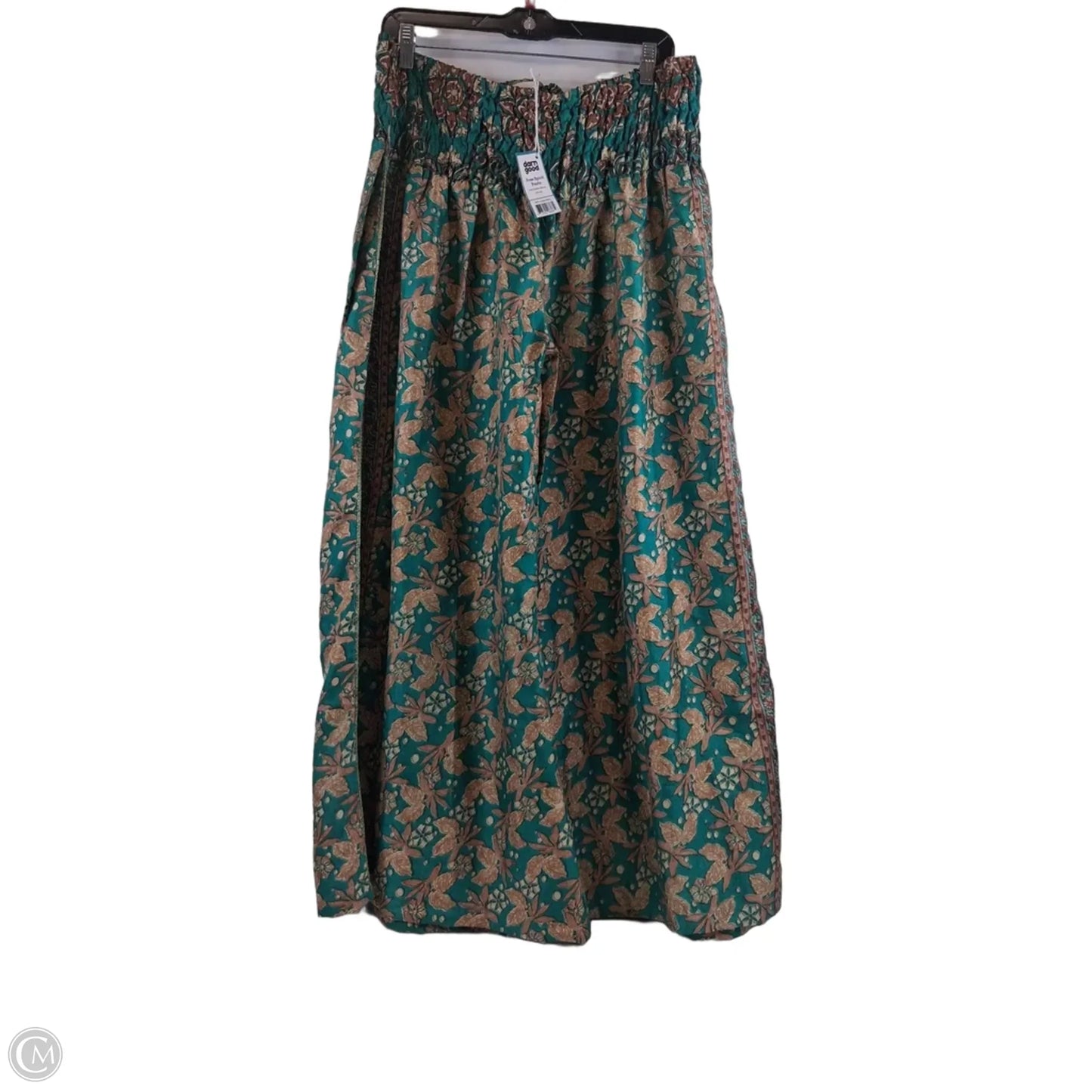 Pants Wide Leg By Clothes Mentor In Green & Tan, Size: 4