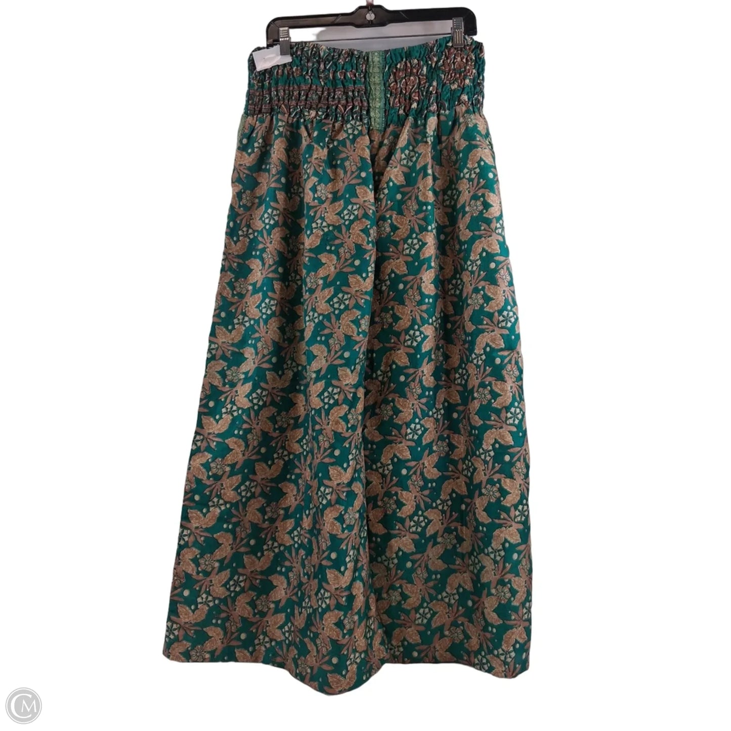 Pants Wide Leg By Clothes Mentor In Green & Tan, Size: 4