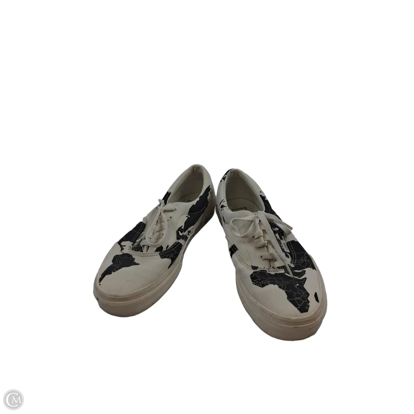 Shoes Sneakers By Vans In Black & Cream, Size: 10