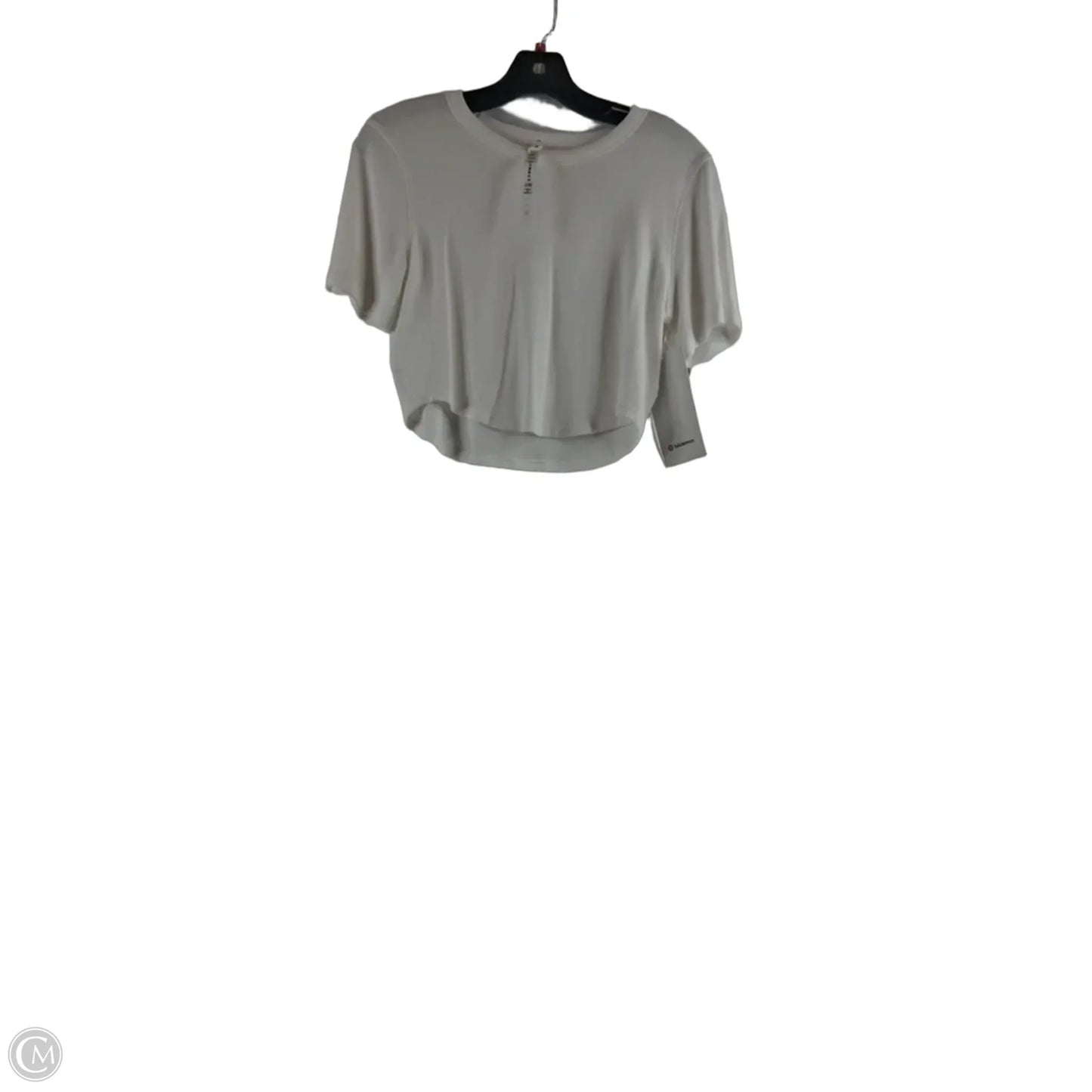 Top Short Sleeve By Lululemon In White, Size: M