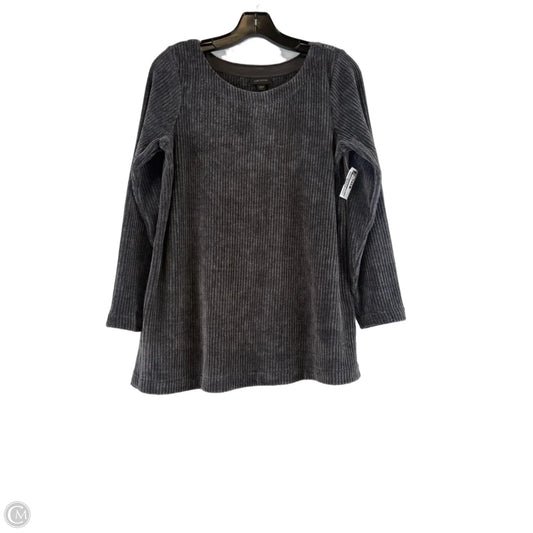 Top Long Sleeve By J. Jill In Grey, Size: Sp