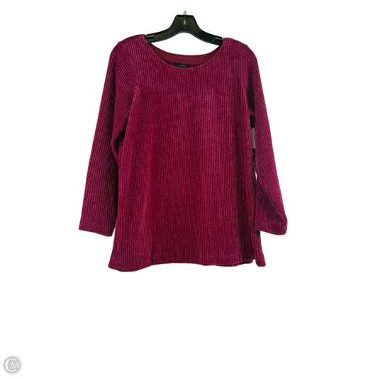 Top Long Sleeve By J. Jill In Pink, Size: Sp