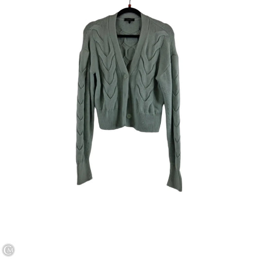Sweater Cardigan By Rag And Bone In Green, Size: S