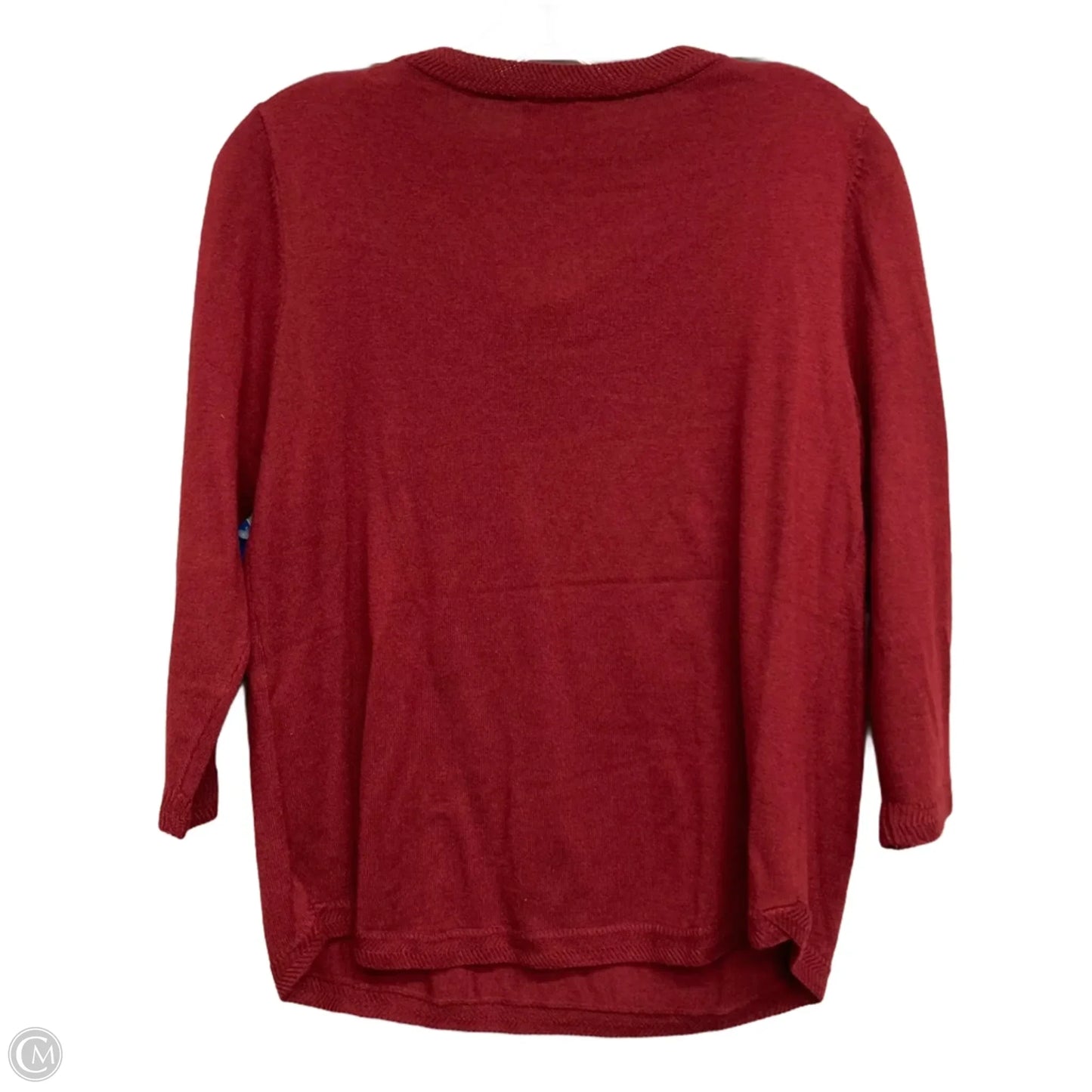 Sweater By Chicos In Maroon, Size: M