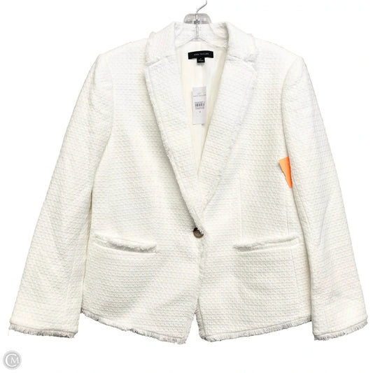 Blazer By Ann Taylor In White, Size: M