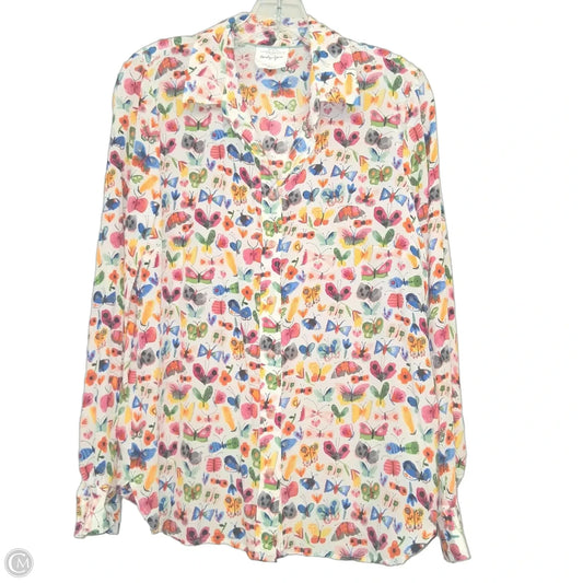 Top Long Sleeve By Anthropologie In Multi-colored, Size: M