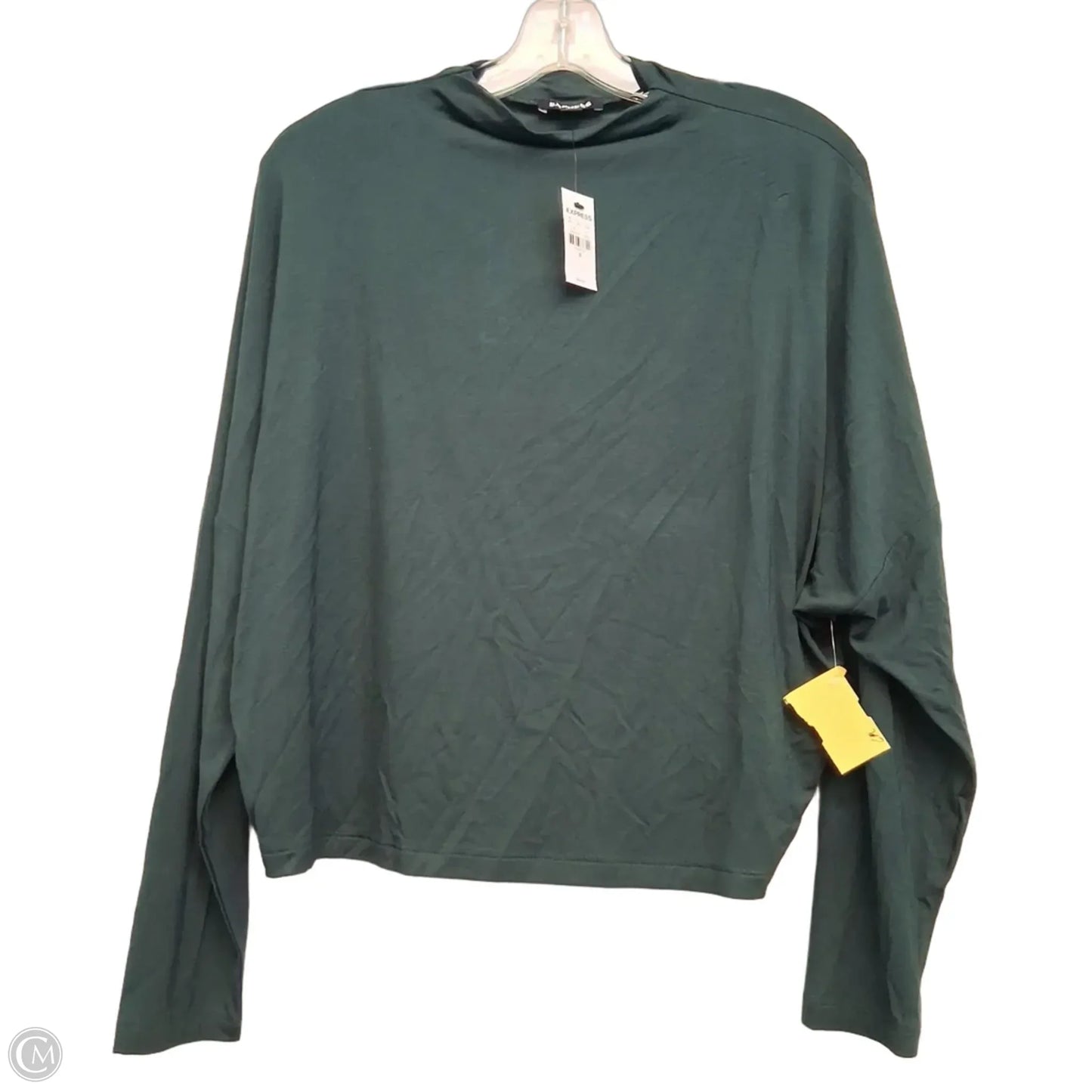 Top Long Sleeve By Express In Green, Size: M