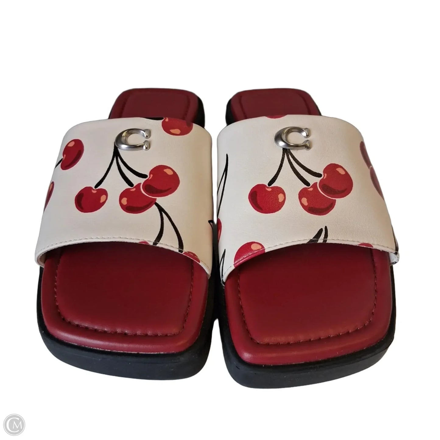 Sandals Designer By Coach In Red, Size: 6