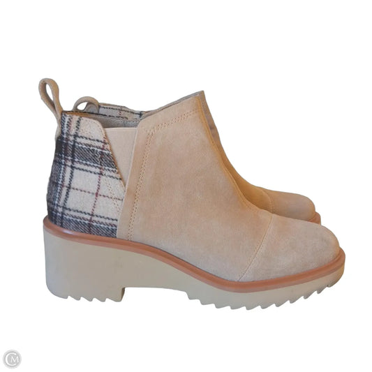 Boots Ankle Heels By Toms In Beige, Size: 9