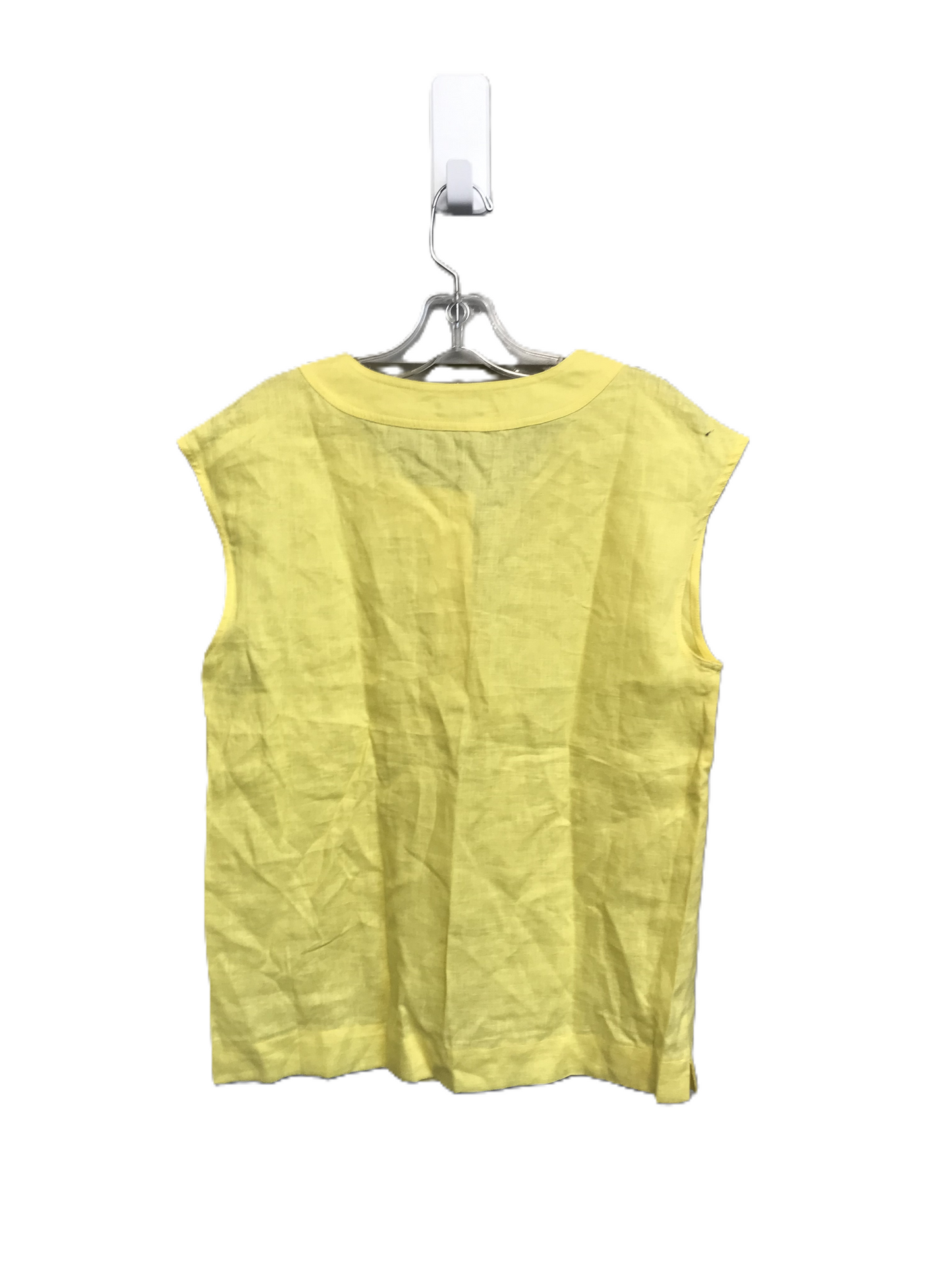 Yellow Top Sleeveless By Talbots, Size: M