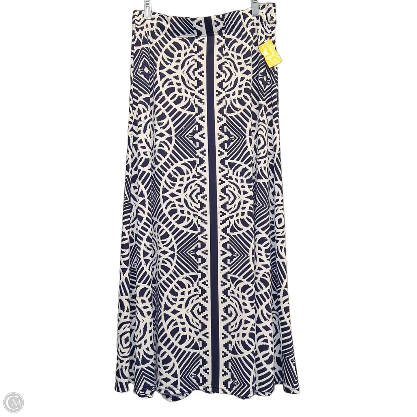 Skirt Maxi By Metrowear In Blue & White, Size: 8