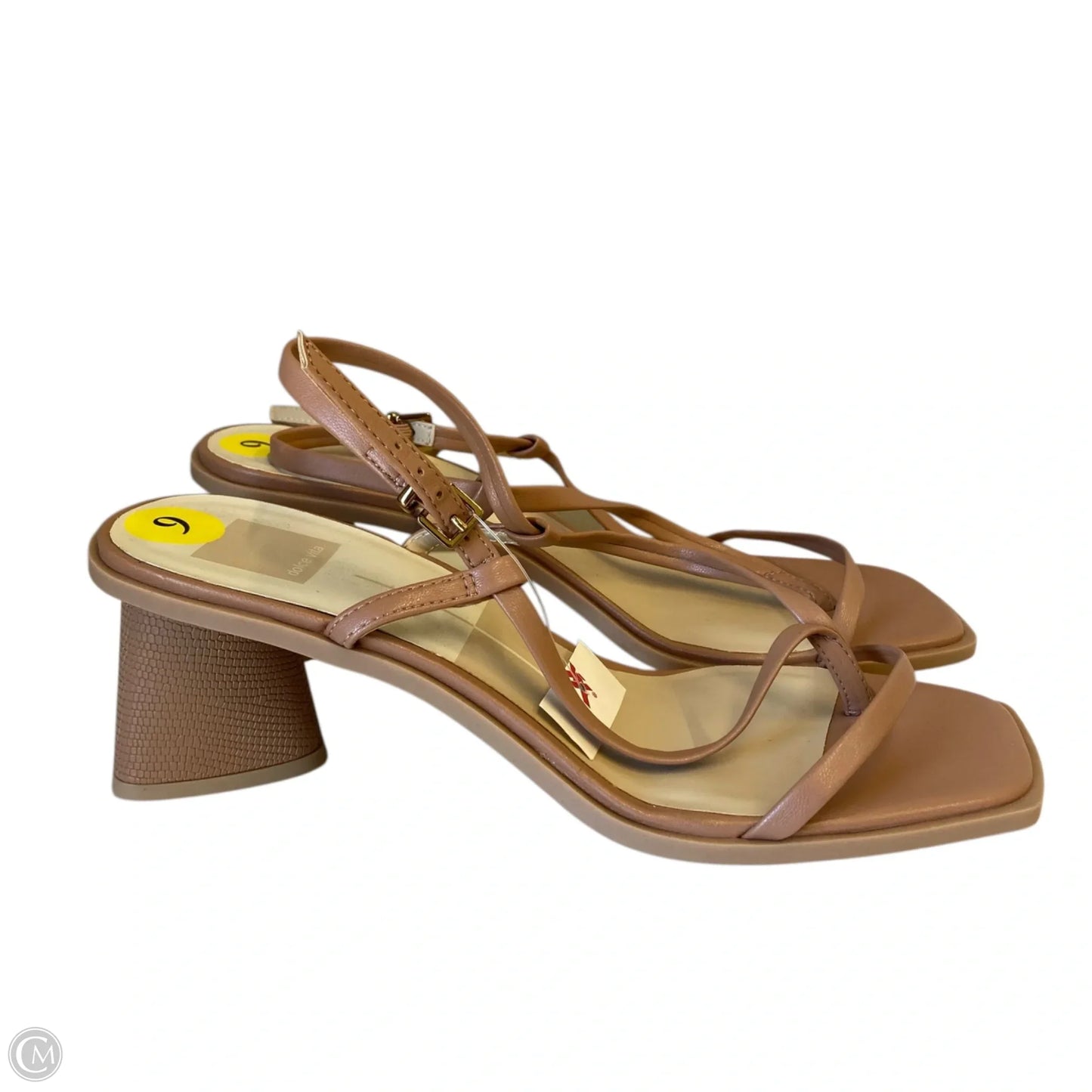 Sandals Heels Block By Dolce Vita In Tan, Size: 9