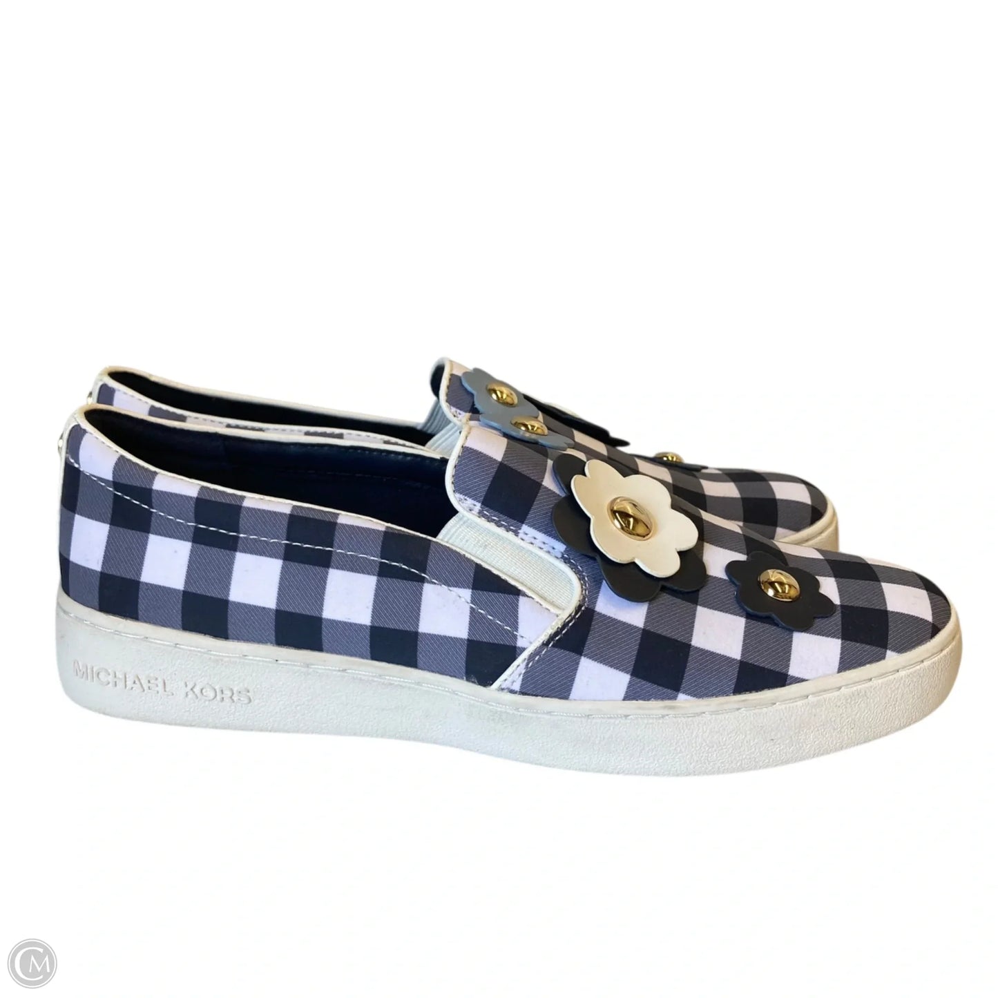 Shoes Flats By Michael By Michael Kors In Blue & White, Size: 8