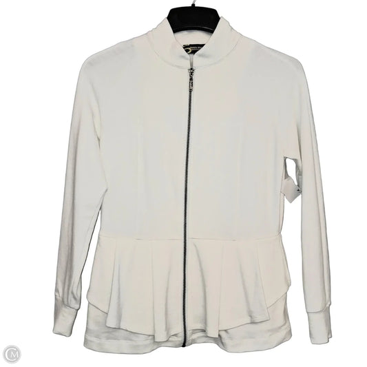 Athletic Jacket By Serena Williams In White, Size: S